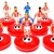 Subbuteo Andrew Table Soccer Olympiacos 2017-18 on classic Hasbro bases